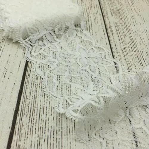 1 Packung = 10 Yards, 24 Farben, 3 Zoll, Tüll-Spitzenbesatz, Spitzenband für Ornamente, elastische Spitze, Stretch für Haarschmuck für Mädchen, O, 8 cm breit 1 Packung = 10 Yards, 24 Farben, 3 Zoll, Tüll-Spitzenbesatz, Spitzenband für Ornamente, elastische Spitze, Stretch für Haarschmuck für Mädchen, O, 8 cm breit von AYHTUD