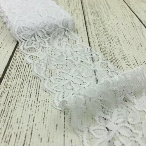 1 Packung = 10 Yards, 24 Farben, 3 Zoll, Tüll-Spitzenbesatz, Spitzenband für Ornamente, elastische Spitze, Stretch für Haarschmuck für Mädchen, Q-8 cm breit 1 Packung = 10 Yards, 24 Farben, 3 Zoll, Tüll-Spitzenbesatz, Spitzenband für Ornamente, elastische Spitze, Stretch für Haarschmuck für Mädchen, Q-8 cm breit von AYHTUD