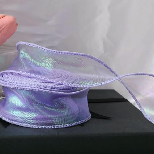 1 Rolle Fischschwanzgarnband Blumenstrauß Verpackungsmaterial Blumen Backen Spitzenband Wellen-Chiffongarnband Hochzeitsdekoration-LILA-45m 1 Rolle Fischschwanzgarnband Blumenstrauß Verpackungsmaterial Blumen Backen Spitzenband Wellen-Chiffongarnband Hochzeitsdekoration-LILA-45m von AYHTUD