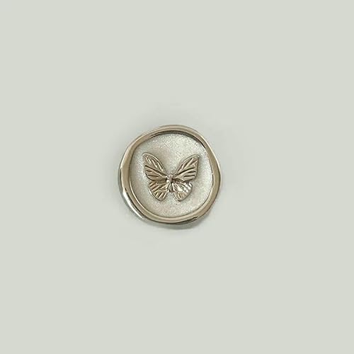 1 Stück 18 mm 23,0 mm runder Metallknopf Schmetterlingsknopf für Schaft Nähzubehör Dekorativer Knopf für Kleidungsjacken Handarbeit-Silber-20,0 mm 1 Stück 18 mm 23,0 mm runder Metallknopf Schmetterlingsknopf für Schaft Nähzubehör Dekorativer Knopf für Kleidungsjacken Handarbeit-Silber-20,0 mm von AYHTUD