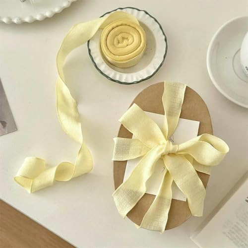 1 Stück Fischschwanz-Garnbänder, gewellter Rand, plissiertes Chiffonband, Geschenkverpackungsmaterial, Hochzeit, Geburtstagsfeier, Blume, DIY-Dekoration, Gelb, 1 Stück 1 Stück Fischschwanz-Garnbänder, gewellter Rand, plissiertes Chiffonband, Geschenkverpackungsmaterial, Hochzeit, Geburtstagsfeier, Blume, DIY-Dekoration, Gelb, 1 Stück von AYHTUD