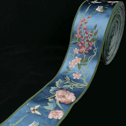 1 m Stickrandband im chinesischen Stil, Hanfu, antikes Kleid, Theaterkostüm, Vorhänge, Sofadekor, Stoffstreifen, gewebter Gürtel, A5, 100 x 10 cm 1 m Stickrandband im chinesischen Stil, Hanfu, antikes Kleid, Theaterkostüm, Vorhänge, Sofadekor, Stoffstreifen, gewebter Gürtel, A5, 100 x 10 cm von AYHTUD