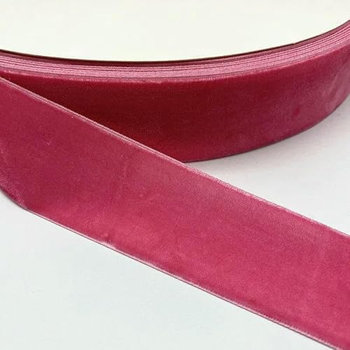 10/15/20/25/38 mm, farbiges, einseitiges Polyester-Samtband für Schleifen, Weihnachtsbänder, Partydekorationen, 24–20 mm (5 Yards) von AYHTUD