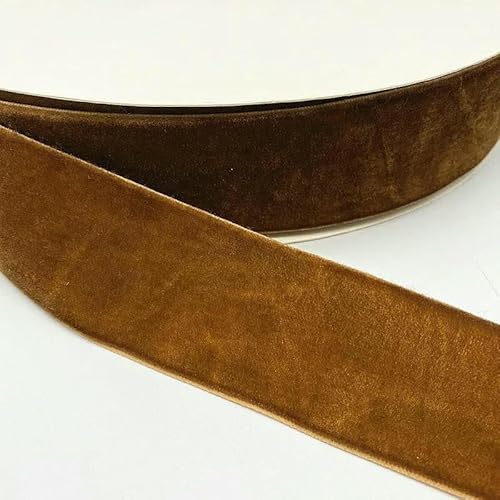 10/15/20/25/38 mm, farbiges, einseitiges Polyester-Samtband für Schleifen, Weihnachtsbänder, Partydekorationen, 28–25 mm (5 Yards) von AYHTUD