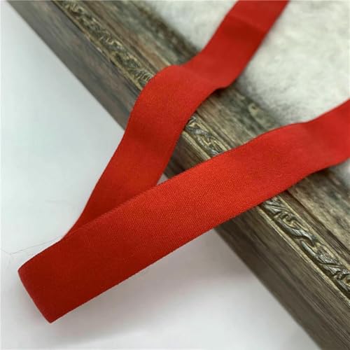 10/15/20/25 mm, 5 Yards, rotes elastisches Band, umklappbares Spandex-Gummiband zum Nähen von Spitzenbesatz, Taillenband, Kleidungszubehör, 10–5 Yards 10/15/20/25 mm, 5 Yards, rotes elastisches Band, umklappbares Spandex-Gummiband zum Nähen von Spitzenbesatz, Taillenband, Kleidungszubehör, 10–5 Yards von AYHTUD
