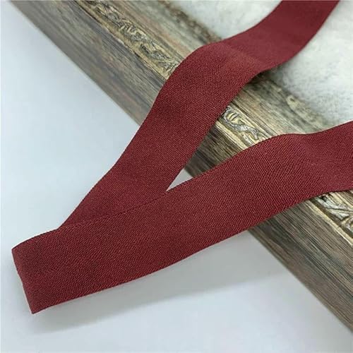 10/15/20/25 mm, 5 Yards, rotes elastisches Band, umklappbares Spandex-Gummiband zum Nähen von Spitzenbesatz, Taillenband, Kleidungszubehör-09-5 Yards 10/15/20/25 mm, 5 Yards, rotes elastisches Band, umklappbares Spandex-Gummiband zum Nähen von Spitzenbesatz, Taillenband, Kleidungszubehör-09-5 Yards von AYHTUD