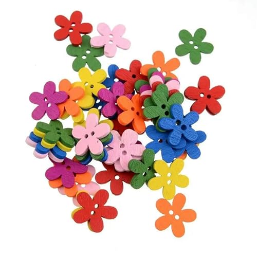 10/50 Stück Blumen-Holzknöpfe mit 2 Löchern für Scrapbooking, Basteln, DIY, Kinderkleidung, Nähzubehör, Knopfdekoration, 17 15 mm, 50 Stück 10/50 Stück Blumen-Holzknöpfe mit 2 Löchern für Scrapbooking, Basteln, DIY, Kinderkleidung, Nähzubehör, Knopfdekoration, 17 15 mm, 50 Stück von AYHTUD