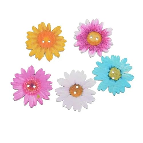 10/50 Stück Blumen-Holzknöpfe mit 2 Löchern für Scrapbooking, Basteln, DIY, Kinderkleidung, Nähzubehör, Knopfdekoration, 20 35 mm, 10 Stück 10/50 Stück Blumen-Holzknöpfe mit 2 Löchern für Scrapbooking, Basteln, DIY, Kinderkleidung, Nähzubehör, Knopfdekoration, 20 35 mm, 10 Stück von AYHTUD