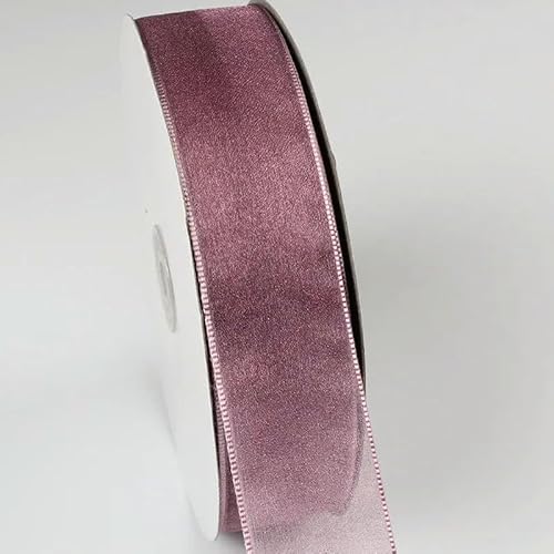 10 Meter/Los Ripsband-Satinbänder für Hochzeits-, Weihnachts- und Partydekorationen, DIY-Bogen-Bastelbänder, Kartenverpackungszubehör-0092-25 mm von AYHTUD