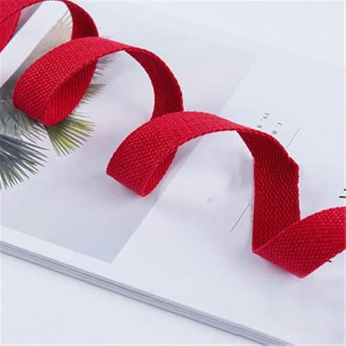 10 Meter 25 mm breites Canvas-Gurtband, Polyester-Baumwollband, Nähtasche, Gürtelzubehör zum Gürtelmachen, Nähen, Basteln, 10 Meter_B-25 mm von AYHTUD