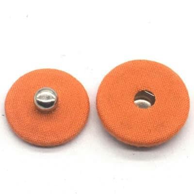10 Satz/Los große Metallkupfer-Druckknöpfe, Stoffknöpfe für Mantel, Windjacke, Bekleidungszubehör, DIY-Orange 607-23,0 mm von AYHTUD
