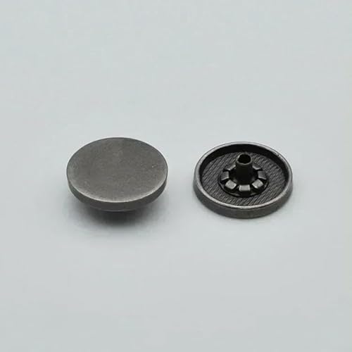 10 Sets 10–25 mm Metalldruckknöpfe für Kleidung, Druckknöpfe, Knopfverschluss, dekorative Nähschnalle, Jeans-Zubehör, Antiksilber, 12 mm 10 Sets 10–25 mm Metalldruckknöpfe für Kleidung, Druckknöpfe, Knopfverschluss, dekorative Nähschnalle, Jeans-Zubehör, Antiksilber, 12 mm von AYHTUD