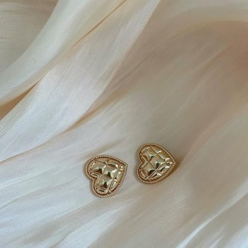 10 Stück/Los Kreative herzförmige Metallknöpfe Damenbekleidung Gold Hand Nähzubehör Hemd Dekorativer Knopf-Helles Gold-18mm 10 Stück/Los Kreative herzförmige Metallknöpfe Damenbekleidung Gold Hand Nähzubehör Hemd Dekorativer Knopf-Helles Gold-18mm von AYHTUD