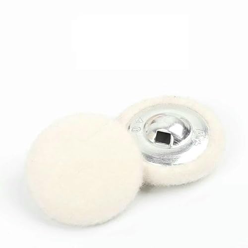 10 Stück/Los Nähknöpfe aus Metall für Handarbeiten, DIY-Zubehör, Aluminiumknöpfe für Kleidung, dekorative bunte Stoffknöpfe, Weiß, 28 mm von AYHTUD