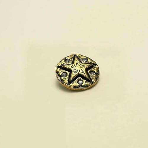 10 Stück/Los Neue Metallknöpfe Retro Kupfermantel Nähen für Herren- und Damenbekleidung Dekoration Knopfzubehör-10 Stück S12-18mm 10 Stück/Los Neue Metallknöpfe Retro Kupfermantel Nähen für Herren- und Damenbekleidung Dekoration Knopfzubehör-10 Stück S12-18mm von AYHTUD