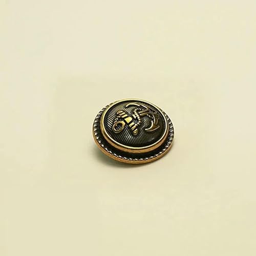 10 Stück/Los Neue Metallknöpfe Retro Kupfermantel Nähen für Herren- und Damenbekleidung Dekoration Knopfzubehör-10 Stück S7-18mm 10 Stück/Los Neue Metallknöpfe Retro Kupfermantel Nähen für Herren- und Damenbekleidung Dekoration Knopfzubehör-10 Stück S7-18mm von AYHTUD