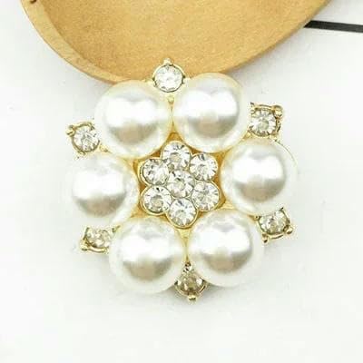 10 Stück/Set, zweifarbig, 25 mm, Blumen-Strassknöpfe, Perlenknöpfe, Hochzeitsdekoration, DIY-Legierung, Diamant-Kristall-Bogenzubehör, Gold 10 Stück/Set, zweifarbig, 25 mm, Blumen-Strassknöpfe, Perlenknöpfe, Hochzeitsdekoration, DIY-Legierung, Diamant-Kristall-Bogenzubehör, Gold von AYHTUD