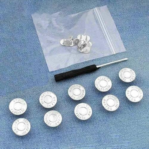 10 Stück Ersatz-Jeansknöpfe, 17 mm, kein Nähen, Metallknopf-Reparaturset, nagelloses, abnehmbares Jeansknopf-Set, Nähzubehör, Stil 15 10 Stück Ersatz-Jeansknöpfe, 17 mm, kein Nähen, Metallknopf-Reparaturset, nagelloses, abnehmbares Jeansknopf-Set, Nähzubehör, Stil 15 von AYHTUD