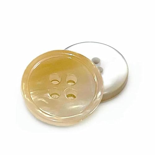 10 Stück Farbverlaufsharzknöpfe mit 4 Löchern, Nähzubehör, DIY-Kleidung, Mantel, Anzug, Pullover, Knopf, 15 mm, Beige, 25 mm 10 Stück Farbverlaufsharzknöpfe mit 4 Löchern, Nähzubehör, DIY-Kleidung, Mantel, Anzug, Pullover, Knopf, 15 mm, Beige, 25 mm von AYHTUD