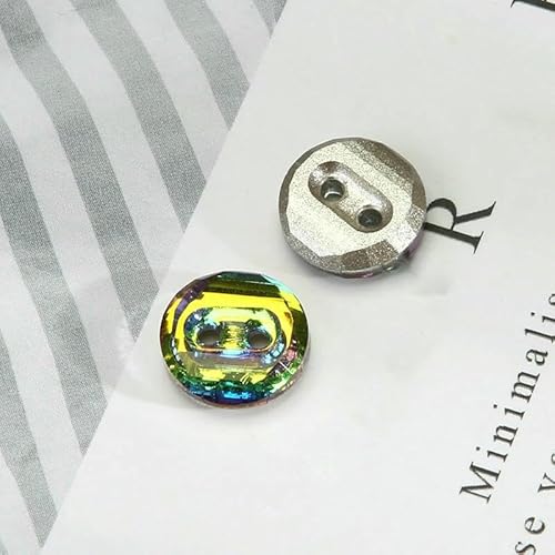 10 Stück Kristall-Diamant-Glasknöpfe für Damenkleidung, Hemden, Dekoration, zwei Löcher, Kleiderknopf, 10 mm, grün, 10 mm 10 Stück Kristall-Diamant-Glasknöpfe für Damenkleidung, Hemden, Dekoration, zwei Löcher, Kleiderknopf, 10 mm, grün, 10 mm von AYHTUD