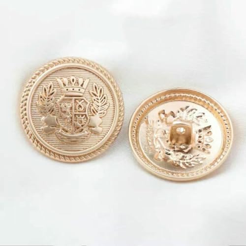 10 Stück Vintage Britische Weizenkrone Uniform Metallknöpfe für Kleidung Einfache dekorative Knöpfe-5-396-1-15mm 10 Stück Vintage Britische Weizenkrone Uniform Metallknöpfe für Kleidung Einfache dekorative Knöpfe-5-396-1-15mm von AYHTUD