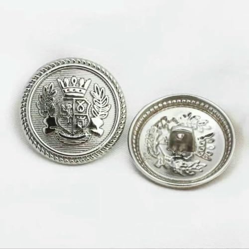 10 Stück Vintage Britische Weizenkrone Uniform Metallknöpfe für Kleidung Einfache dekorative Knöpfe-5-396-3-15mm 10 Stück Vintage Britische Weizenkrone Uniform Metallknöpfe für Kleidung Einfache dekorative Knöpfe-5-396-3-15mm von AYHTUD