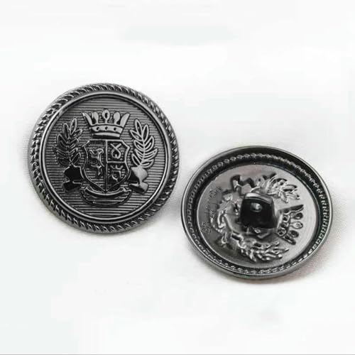 10 Stück Vintage Britische Weizenkrone Uniform Metallknöpfe für Kleidung Einfache dekorative Knöpfe-5-396-4-18mm 10 Stück Vintage Britische Weizenkrone Uniform Metallknöpfe für Kleidung Einfache dekorative Knöpfe-5-396-4-18mm von AYHTUD
