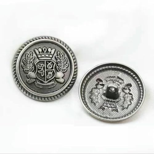 10 Stück Vintage Britische Weizenkrone Uniform Metallknöpfe für Kleidung Einfache dekorative Knöpfe-5-396-6-15mm 10 Stück Vintage Britische Weizenkrone Uniform Metallknöpfe für Kleidung Einfache dekorative Knöpfe-5-396-6-15mm von AYHTUD