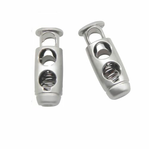 10 Stück Vintage-Legierung, silberfarbener Rotguss-Metallstopper, handgefertigt, DIY-Bekleidung, Nähzubehör, Klemmstopper, Kordelverschluss, Knebelverschluss, NO 10 Stück Vintage-Legierung, silberfarbener Rotguss-Metallstopper, handgefertigt, DIY-Bekleidung, Nähzubehör, Klemmstopper, Kordelverschluss, Knebelverschluss, NO von AYHTUD