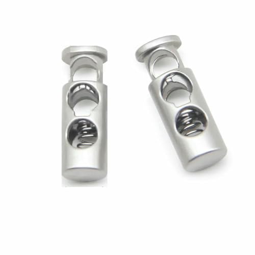 10 Stück Vintage-Legierung, silberfarbener Rotguss-Metallstopper, handgefertigt, DIY-Bekleidung, Nähzubehör, Klemmstopper, Kordelverschluss, Knebelverschluss, NO 10 Stück Vintage-Legierung, silberfarbener Rotguss-Metallstopper, handgefertigt, DIY-Bekleidung, Nähzubehör, Klemmstopper, Kordelverschluss, Knebelverschluss, NO von AYHTUD