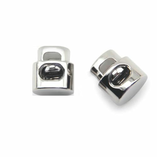 10 Stück Vintage-Legierung, silberfarbener Rotguss-Metallstopper, handgefertigt, DIY-Bekleidung, Nähzubehör, Klemmstopper, Kordelverschluss-Knebelverschluss, NO0 10 Stück Vintage-Legierung, silberfarbener Rotguss-Metallstopper, handgefertigt, DIY-Bekleidung, Nähzubehör, Klemmstopper, Kordelverschluss-Knebelverschluss, NO0 von AYHTUD