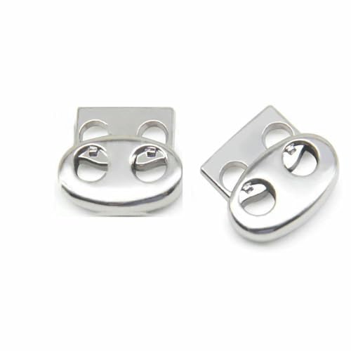 10 Stück Vintage-Legierung, silberfarbener Rotguss-Metallstopper, handgefertigt, DIY-Bekleidung, Nähzubehör, Klemmstopper, Kordelverschluss-Knebelverschluss, NO0 10 Stück Vintage-Legierung, silberfarbener Rotguss-Metallstopper, handgefertigt, DIY-Bekleidung, Nähzubehör, Klemmstopper, Kordelverschluss-Knebelverschluss, NO0 von AYHTUD