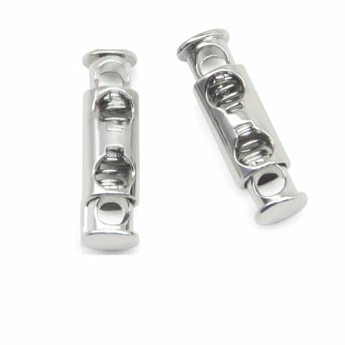 10 Stück Vintage-Legierung, silberfarbener Rotguss-Metallstopper, handgefertigt, DIY-Bekleidung, Nähzubehör, Klemmstopper, Kordelverschluss-Knebelverschluss, NO0 10 Stück Vintage-Legierung, silberfarbener Rotguss-Metallstopper, handgefertigt, DIY-Bekleidung, Nähzubehör, Klemmstopper, Kordelverschluss-Knebelverschluss, NO0 von AYHTUD