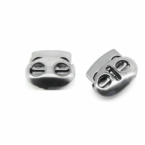 10 Stück Vintage-Legierung, silberfarbener Rotguss-Metallstopper, handgefertigt, DIY-Bekleidung, Nähzubehör, Klemmstopper, Kordelverschluss-Knebelverschluss, NO0 10 Stück Vintage-Legierung, silberfarbener Rotguss-Metallstopper, handgefertigt, DIY-Bekleidung, Nähzubehör, Klemmstopper, Kordelverschluss-Knebelverschluss, NO0 von AYHTUD