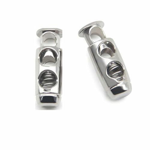 10 Stück Vintage-Legierung, silberfarbener Rotguss-Metallstopper, handgefertigt, DIY-Bekleidung, Nähzubehör, Klemmstopper, Kordelverschluss-Knebelverschluss, NO0 10 Stück Vintage-Legierung, silberfarbener Rotguss-Metallstopper, handgefertigt, DIY-Bekleidung, Nähzubehör, Klemmstopper, Kordelverschluss-Knebelverschluss, NO0 von AYHTUD