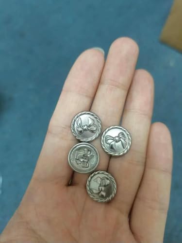 10 Stück Vintage-Metallknöpfe, hochwertiger Anzug, Trenchcoat, Vintage, goldener runder Mantel, dekoratives Knopfzubehör, 12–23,0 mm 10 Stück Vintage-Metallknöpfe, hochwertiger Anzug, Trenchcoat, Vintage, goldener runder Mantel, dekoratives Knopfzubehör, 12–23,0 mm von AYHTUD