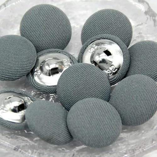 10 Stück bunte, mit Stoff überzogene Nähknöpfe aus Metall mit Schaft für Kleidung, Kindermantel, Strickjacke, runder großer Stoffknopf, DIY-Dekorationen, Nr. 2, 15 mm, 10 10 Stück bunte, mit Stoff überzogene Nähknöpfe aus Metall mit Schaft für Kleidung, Kindermantel, Strickjacke, runder großer Stoffknopf, DIY-Dekorationen, Nr. 2, 15 mm, 10 von AYHTUD