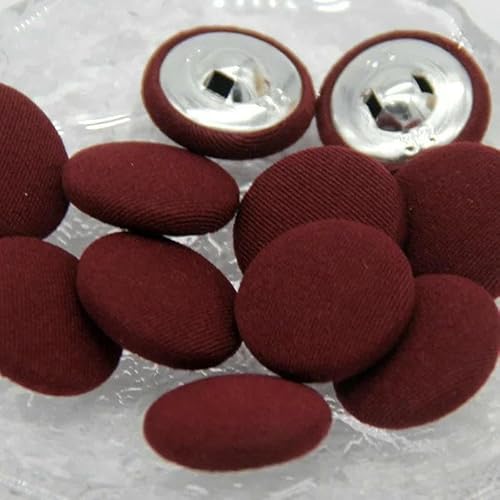 10 Stück bunte, mit Stoff überzogene Nähknöpfe aus Metall mit Schaft für Kleidung, Kindermantel, Strickjacke, runder großer Stoffknopf, DIY-Dekorationen-Nr. 1-11 mm, 10 St 10 Stück bunte, mit Stoff überzogene Nähknöpfe aus Metall mit Schaft für Kleidung, Kindermantel, Strickjacke, runder großer Stoffknopf, DIY-Dekorationen-Nr. 1-11 mm, 10 St von AYHTUD