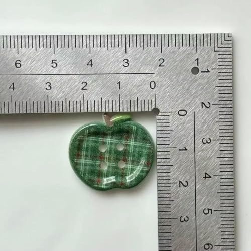 10 Stück süße karierte Blumenknöpfe, rot-grün, Vintage, für Damen und Kinder, Hut, Mantel, Dekoration, Kleidung, DIY, Nähzubehör, grün 10 Stück süße karierte Blumenknöpfe, rot-grün, Vintage, für Damen und Kinder, Hut, Mantel, Dekoration, Kleidung, DIY, Nähzubehör, grün von AYHTUD
