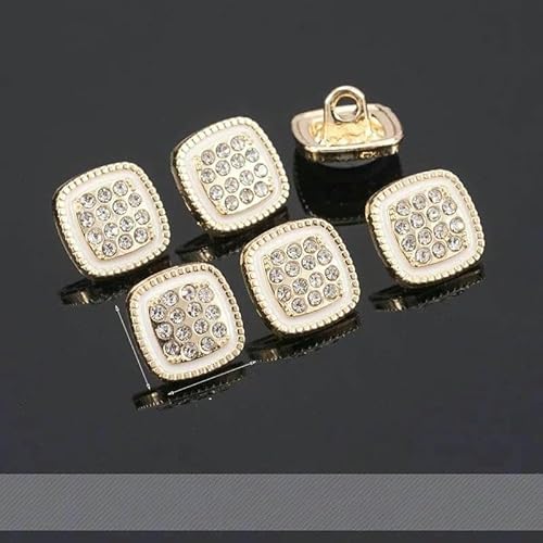 10 Stück zarte Knöpfe 10–13,0 mm schöne Metall-Ösenknöpfe feine Strass-Blusen-Dekorknöpfe-Nr. 5 10 Stück zarte Knöpfe 10–13,0 mm schöne Metall-Ösenknöpfe feine Strass-Blusen-Dekorknöpfe-Nr. 5 von AYHTUD