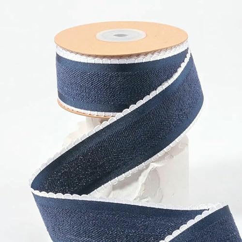 10 Yards 38 mm Köperband mit Polierspitze, Haarschleifen, Basteln, Verpacken, handgefertigte Accessoires, Dekoration, 09, Breite 38 mm 10 Yards 38 mm Köperband mit Polierspitze, Haarschleifen, Basteln, Verpacken, handgefertigte Accessoires, Dekoration, 09, Breite 38 mm von AYHTUD