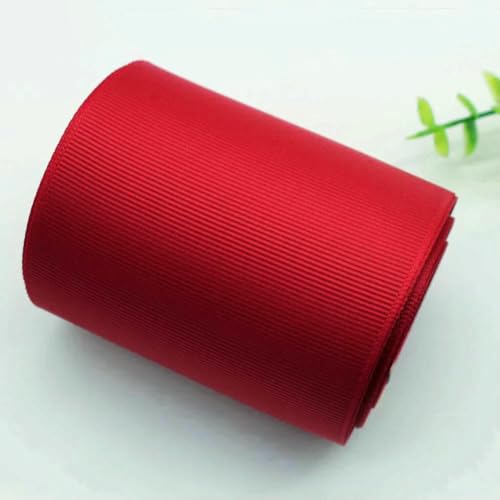 10 Yards 9MM/25MM38MM/50MM/75MM einfarbige Bänder doppelseitig DIY Kopfbedeckung Haarschleifen Basteln Verpackung Ripsband gemischt-260-75MM von AYHTUD