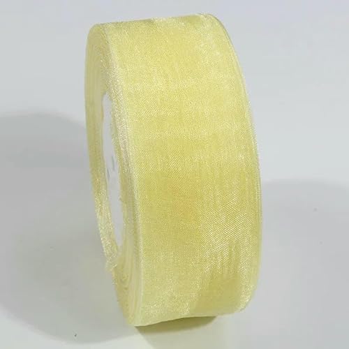 10 Yards transparentes Chiffonband, 10 mm, 20 mm, Organza-Satinbänder zum Verpacken von Hochzeitssträußen, Partykränzen, DIY-Spitzenstoff-009-20 mm von AYHTUD