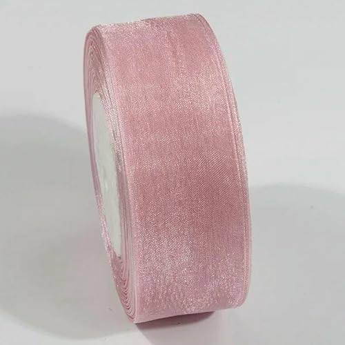 10 Yards transparentes Chiffonband, 10 mm, 20 mm, Organza-Satinbänder zum Verpacken von Hochzeitssträußen, Partykränzen, DIY-Spitzenstoff-041-10 mm von AYHTUD