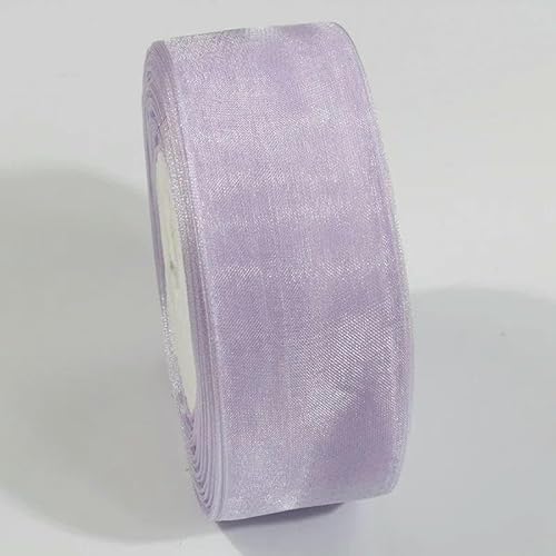 10 Yards transparentes Chiffonband, 10 mm, 20 mm, Organza-Satinbänder zum Verpacken von Hochzeitssträußen, Partykränzen, DIY-Spitzenstoff-044-38 mm von AYHTUD