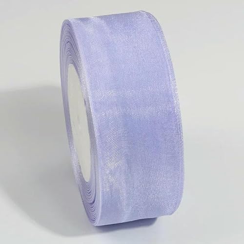 10 Yards transparentes Chiffonband, 10 mm, 20 mm, Organza-Satinbänder zum Verpacken von Hochzeitssträußen, Partykränzen, DIY-Spitzenstoff-089-10 mm von AYHTUD