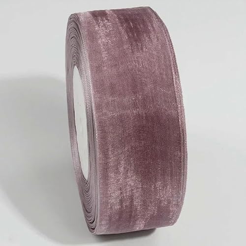 10 Yards transparentes Chiffonband, 10 mm, 20 mm, Organza-Satinbänder zum Verpacken von Hochzeitssträußen, Partykränzen, DIY-Spitzenstoff-092-10 mm von AYHTUD