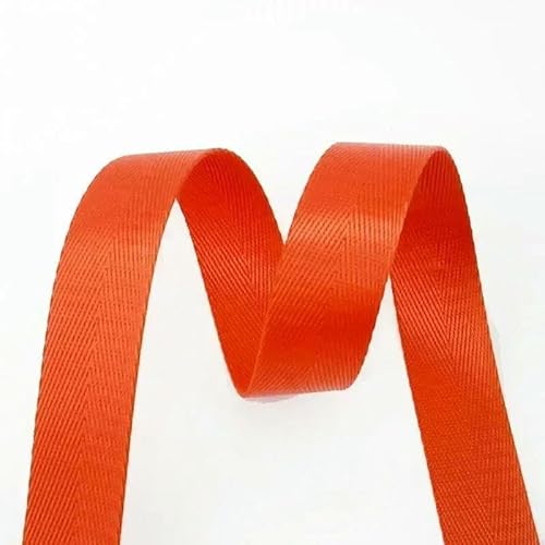 10 m, 20–50 mm, Nylon-Spitzenband, Gurtbänder, dekorative Bänder zum Nähen von Taschengurten, Schleifen, Bändern, Bastelmaterialien, Orange, 32 mm von AYHTUD