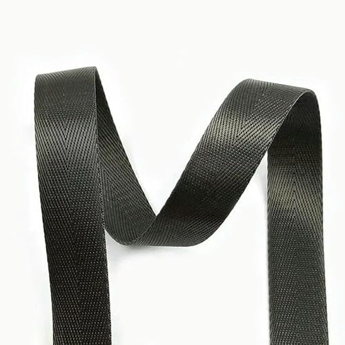 10 m, 20–50 mm, Nylon-Spitzenband, Gurtbänder, dekorative Bänder zum Nähen von Taschengurten, Schleifen, Bändern, Bastelmaterialien – Dunkelgrau – 50 mm von AYHTUD