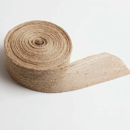 10 m 15–50 mm Band aus natürlicher Jute für Schleifen, Weihnachtsbandrolle, DIY, Vintage, Hochzeitsbekleidung, Nähzubehör, Bänder, 4 cm, 10 m, L 10 m 15–50 mm Band aus natürlicher Jute für Schleifen, Weihnachtsbandrolle, DIY, Vintage, Hochzeitsbekleidung, Nähzubehör, Bänder, 4 cm, 10 m, L von AYHTUD